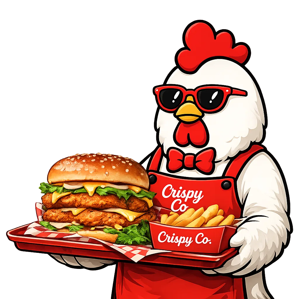 Crispy Co. mascot: DOUBLE CRISP